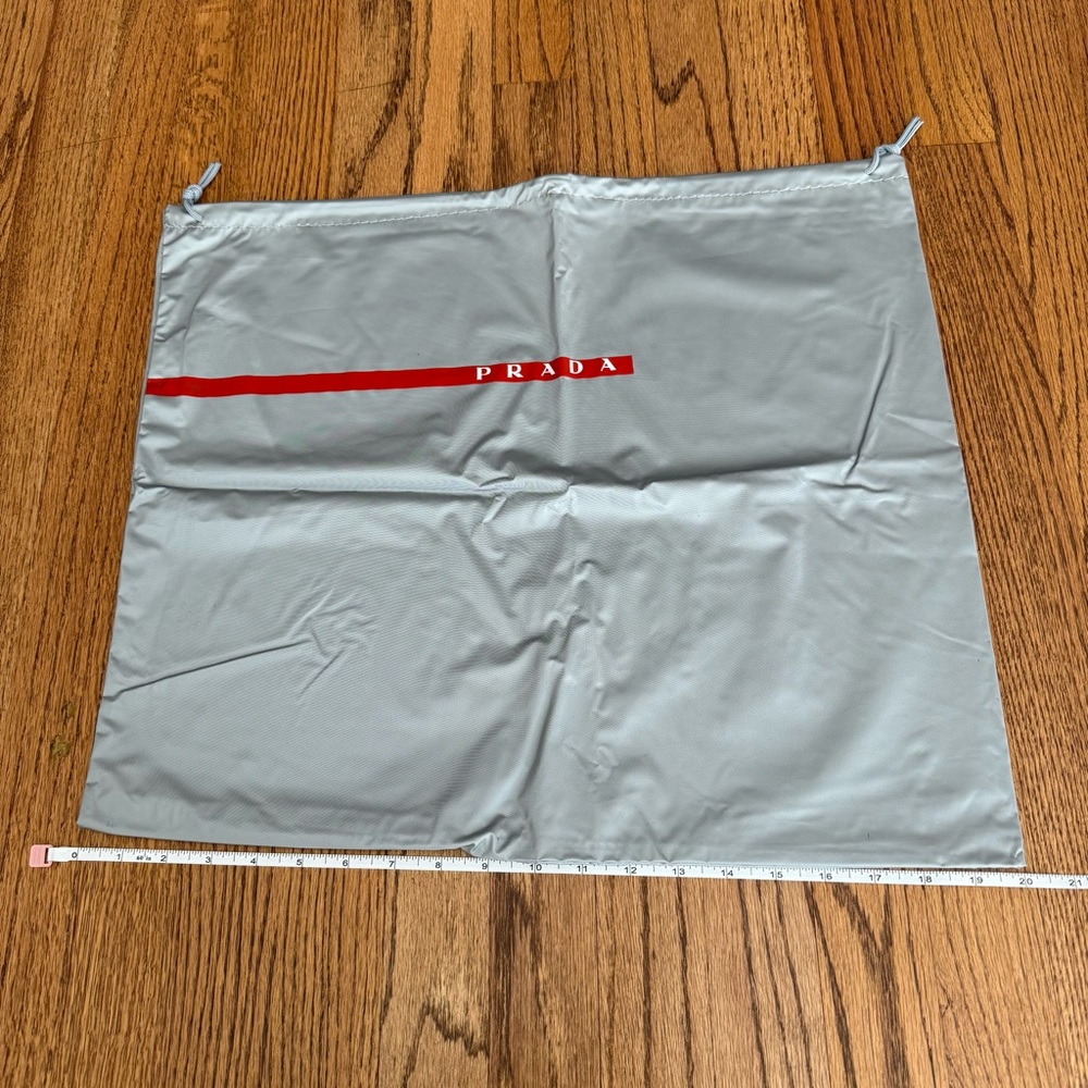 Prada Sport Large Silver Drawstring Bag - image 1